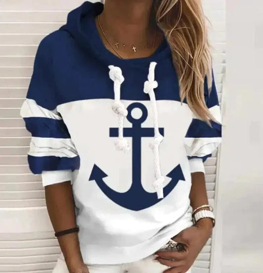 Cheky - Striped Boat Anchor Printed